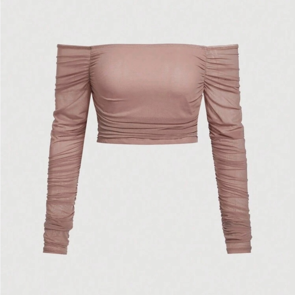 Off Shoulder Ruched Top